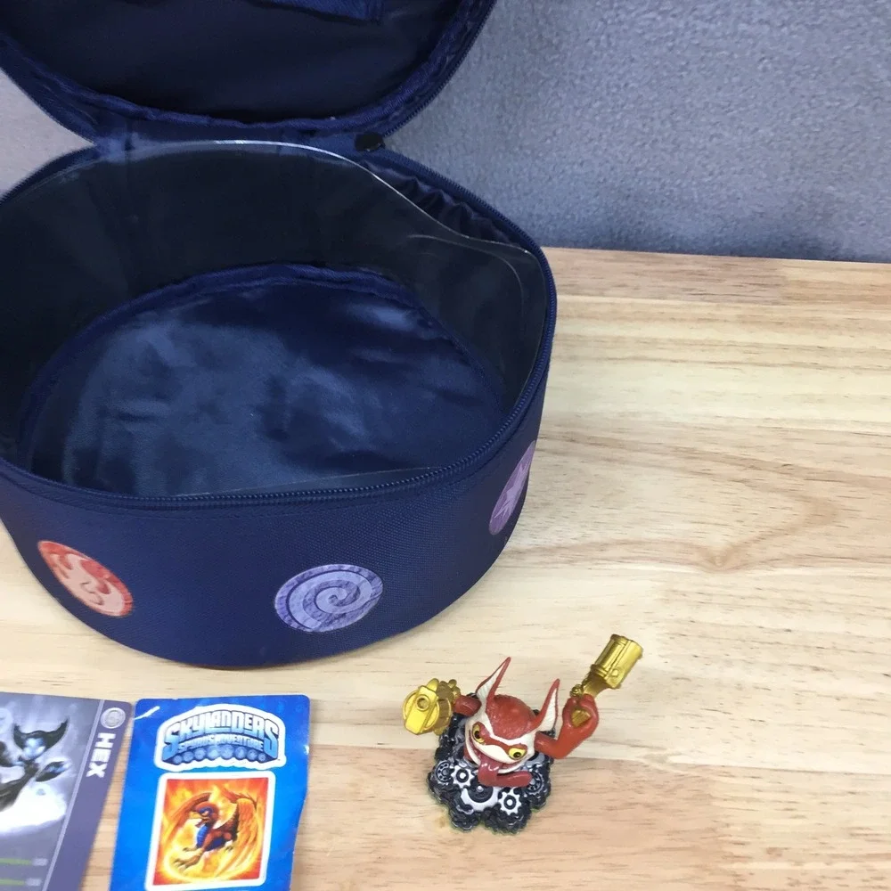 Skylanders Spyros Adventure Case Tree Rex Trigger Happy Figures Cards‎ Lot